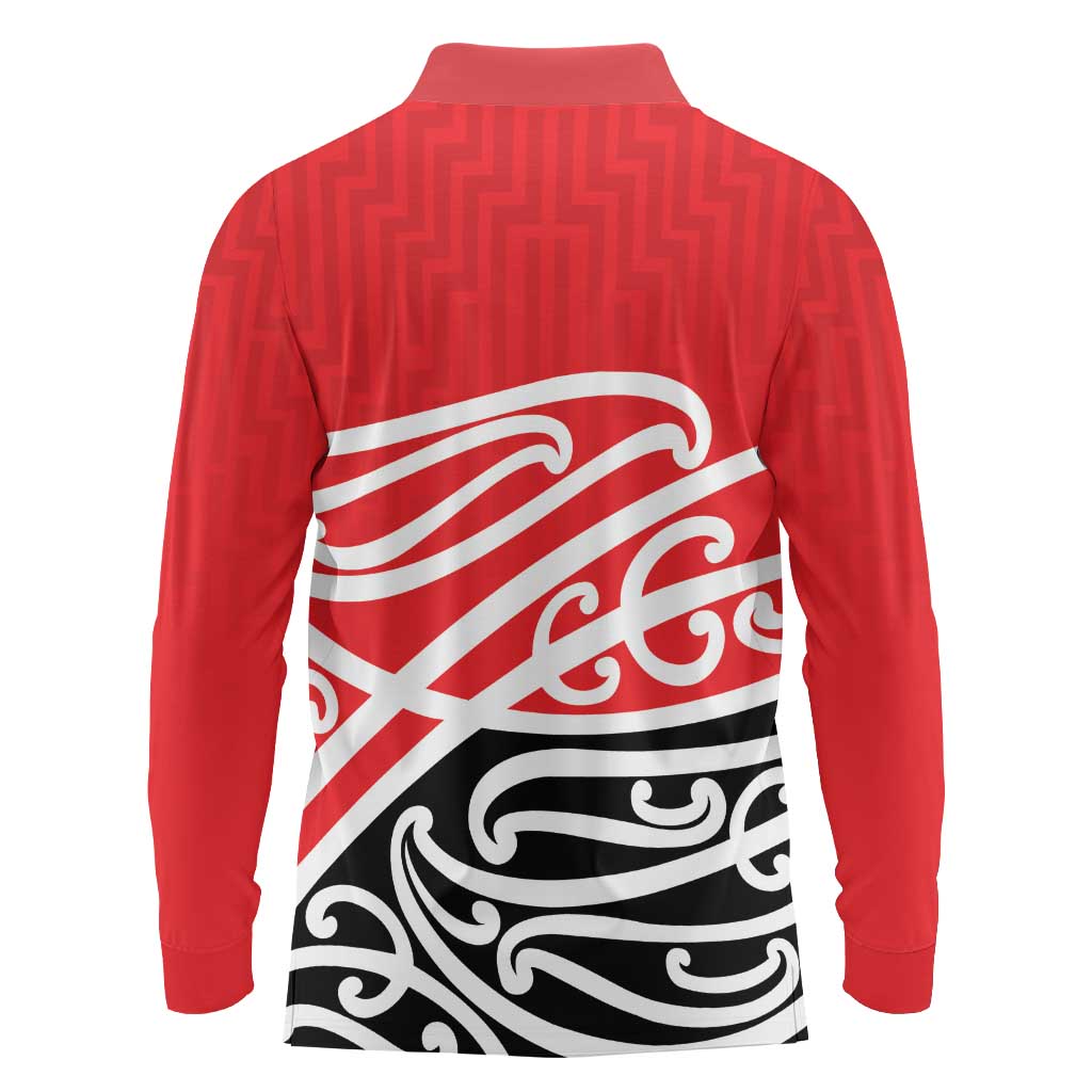 All Red New Zealand Kowhai Ngutukak Long Sleeve Polo Shirt - Polynesian Pride