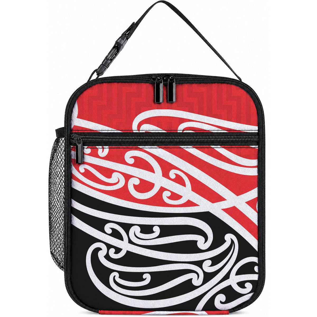 All Red New Zealand Kowhai Ngutukaka Lunch Bag LT9 10.2 × 8.3 × 4.3 inch Red - Polynesian Pride