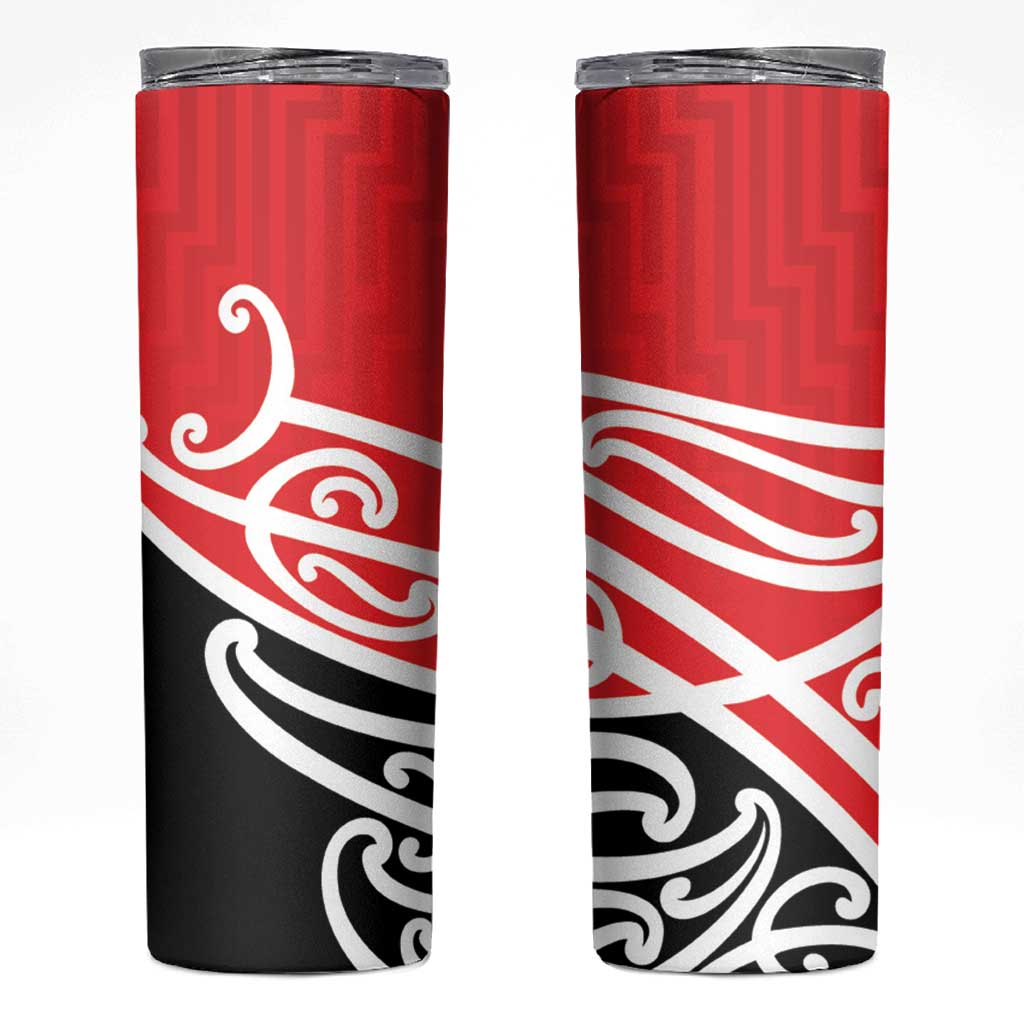 All Red New Zealand Kowhai Ngutukak Skinny Tumbler LT9 Red - Polynesian Pride