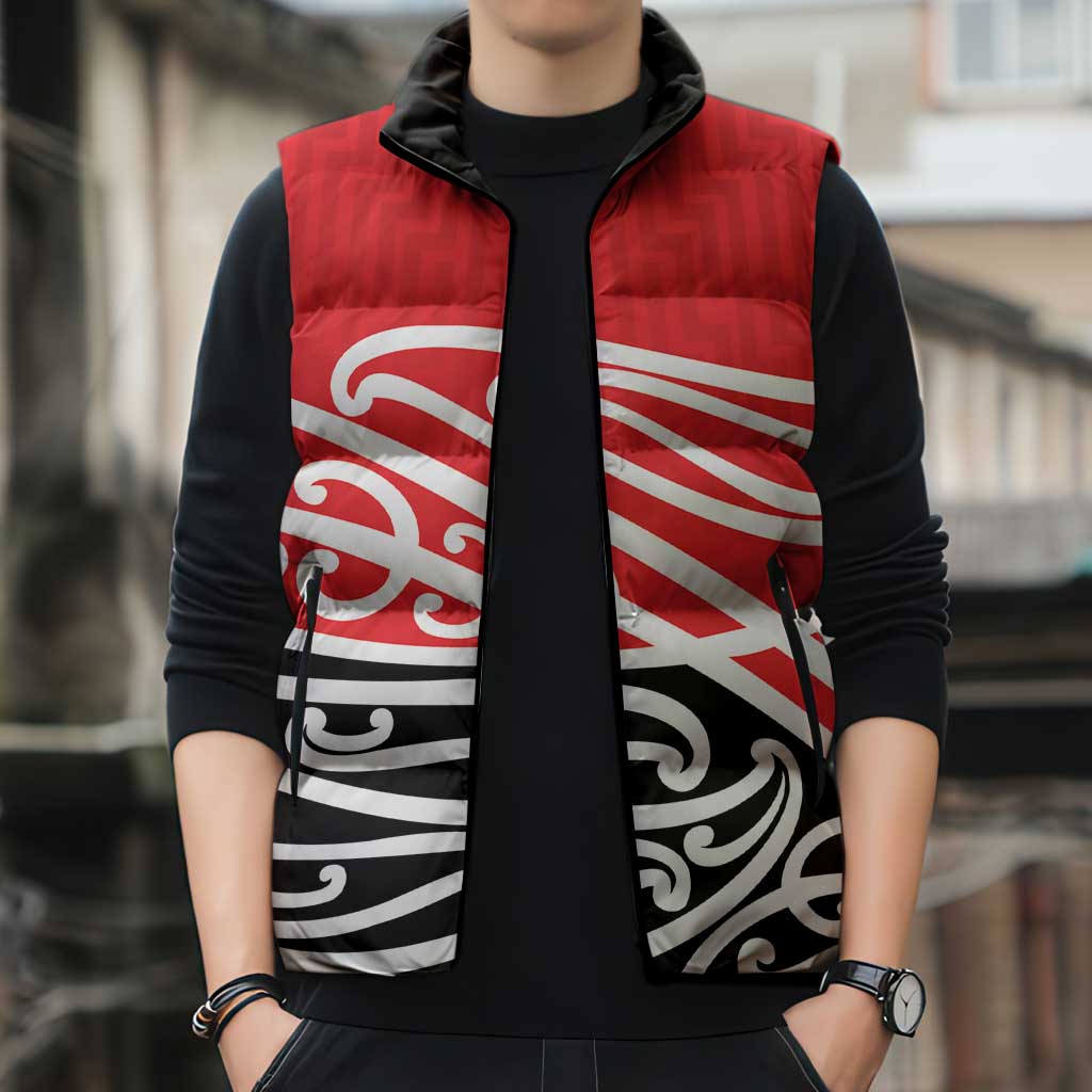 All Red New Zealand Kowhai Ngutukak Sleeveless Puffer Jacket - Polynesian Pride