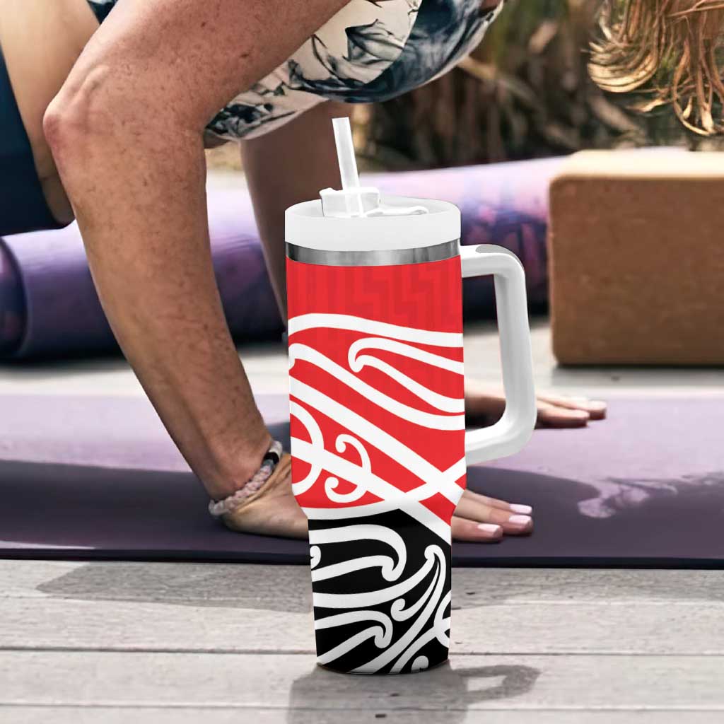 All Red New Zealand Kowhai Ngutukak Tumbler With Handle - Polynesian Pride