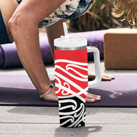 All Red New Zealand Kowhai Ngutukak Tumbler With Handle - Polynesian Pride
