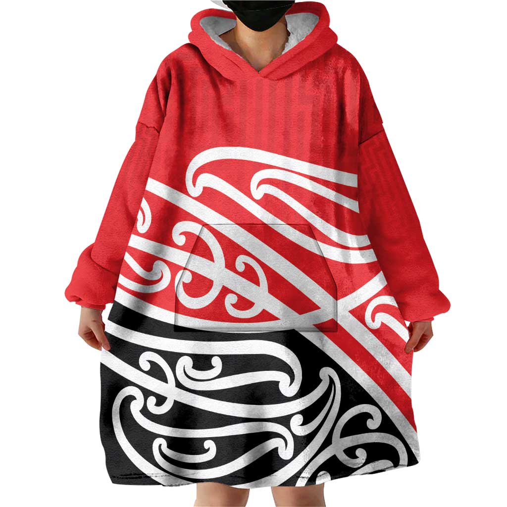 All Red New Zealand Kowhai Ngutukak Wearable Blanket Hoodie LT9 - Polynesian Pride