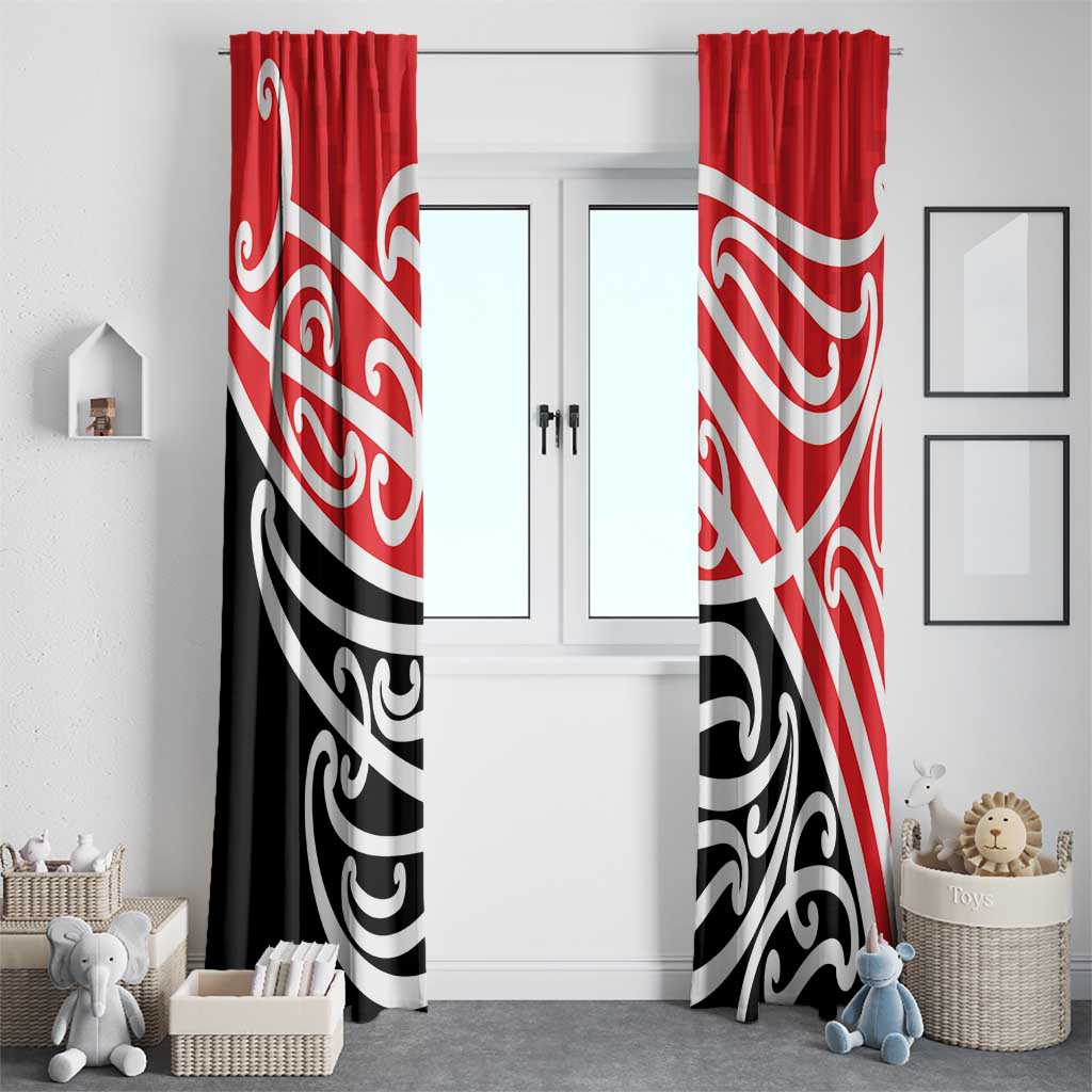 All Red New Zealand Kowhai Ngutukak Window Curtain - Polynesian Pride