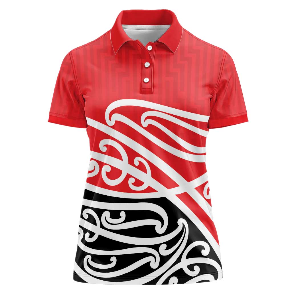All Red New Zealand Kowhai Ngutukak Women Polo Shirt - Polynesian Pride