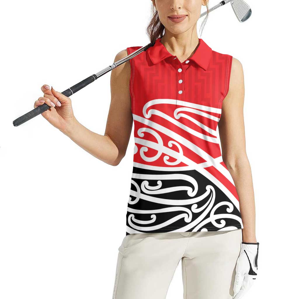 All Red New Zealand Kowhai Ngutukak Women Sleeveless Polo Shirt LT9 - Polynesian Pride