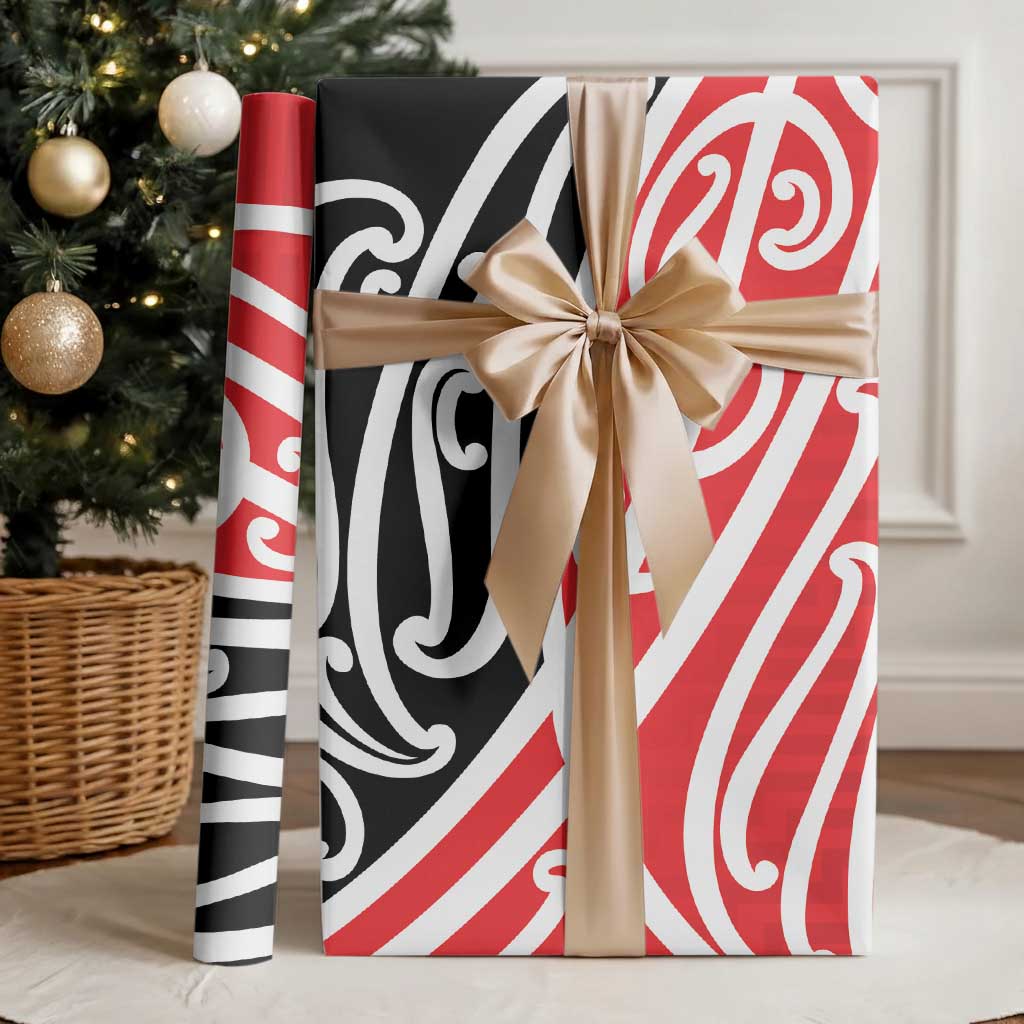 All Red New Zealand Kowhai Ngutukak Wrapping Paper - Polynesian Pride