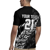 New Zealand Lawn Bowls Custom Rugby Jersey Black Maori Warrior Tribal Silver Fern LT9 - Polynesian Pride