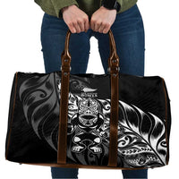 New Zealand Lawn Bowls Travel Bag Black Maori Warrior Tribal Silver Fern LT9 Black - Polynesian Pride