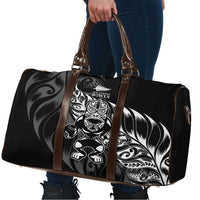 New Zealand Lawn Bowls Travel Bag Black Maori Warrior Tribal Silver Fern LT9 - Polynesian Pride