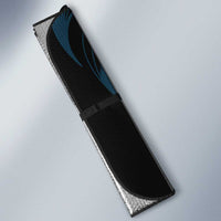 New Zealand Lawn Bowls Auto Sun Shade Blue Maori Warrior Tribal Silver Fern LT9 - Polynesian Pride