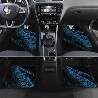 New Zealand Lawn Bowls Custom Car Mats Blue Maori Warrior Tribal Silver Fern LT9 Set 4pcs Blue - Polynesian Pride