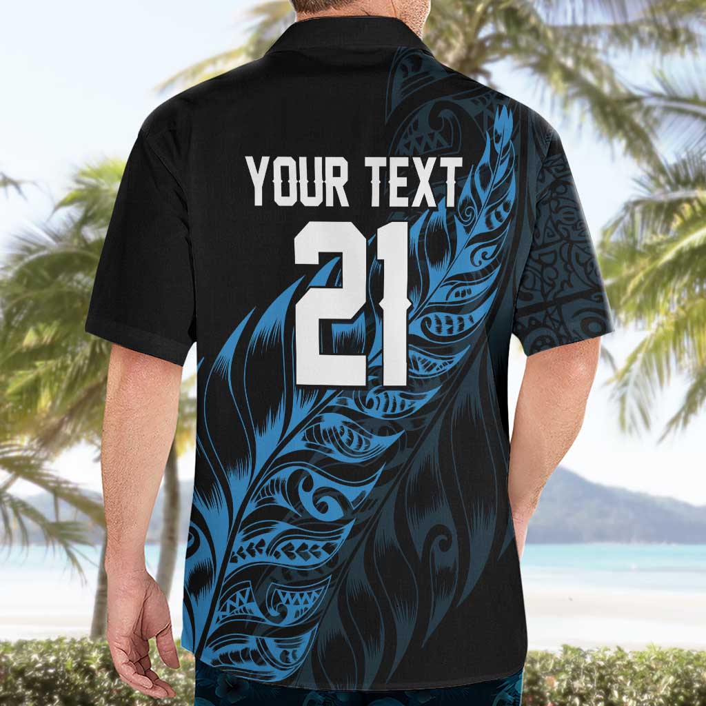 New Zealand Lawn Bowls Custom Hawaiian Shirt Blue Maori Warrior Tribal Silver Fern LT9 - Polynesian Pride