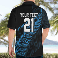 New Zealand Lawn Bowls Custom Hawaiian Shirt Blue Maori Warrior Tribal Silver Fern LT9 - Polynesian Pride