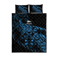 New Zealand Lawn Bowls Quilt Bed Set Blue Maori Warrior Tribal Silver Fern LT9 - Polynesian Pride