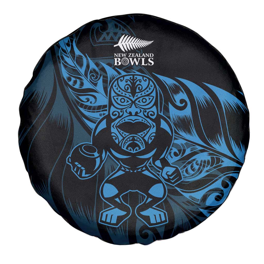 New Zealand Lawn Bowls Spare Tire Cover Blue Maori Warrior Tribal Silver Fern LT9 - Polynesian Pride
