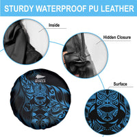 New Zealand Lawn Bowls Spare Tire Cover Blue Maori Warrior Tribal Silver Fern LT9 - Polynesian Pride
