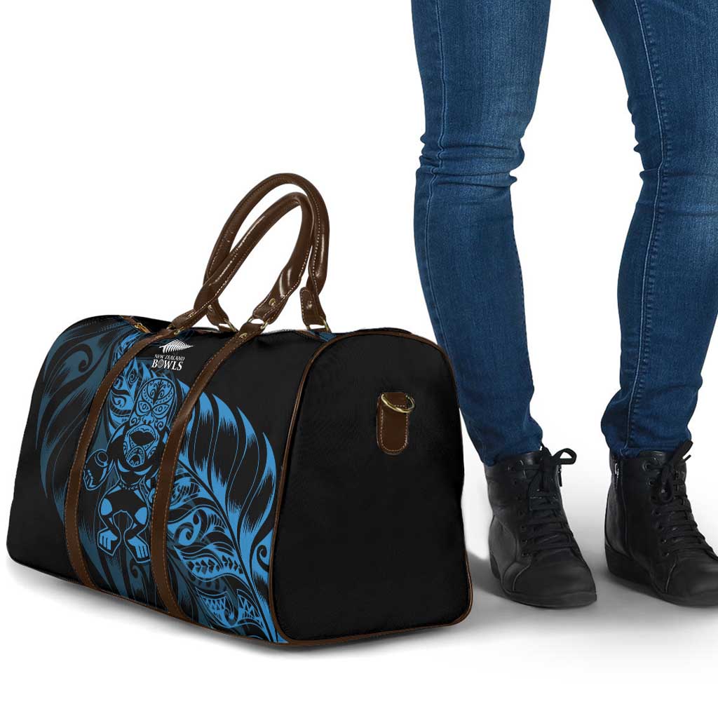 New Zealand Lawn Bowls Travel Bag Blue Maori Warrior Tribal Silver Fern LT9 - Polynesian Pride