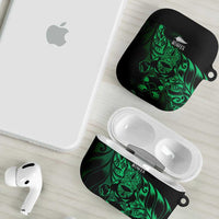 New Zealand Lawn Bowls AirPods Case Green Maori Warrior Tribal Silver Fern LT9 - Polynesian Pride