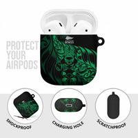 New Zealand Lawn Bowls AirPods Case Green Maori Warrior Tribal Silver Fern LT9 - Polynesian Pride