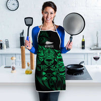 New Zealand Lawn Bowls Apron Green Maori Warrior Tribal Silver Fern LT9 - Polynesian Pride