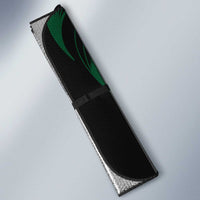 New Zealand Lawn Bowls Auto Sun Shade Green Maori Warrior Tribal Silver Fern LT9 - Polynesian Pride