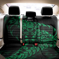 New Zealand Lawn Bowls Back Car Seat Cover Green Maori Warrior Tribal Silver Fern - Polynesian Pride