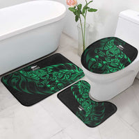 New Zealand Lawn Bowls Bathroom Set Green Maori Warrior Tribal Silver Fern LT9 - Polynesian Pride