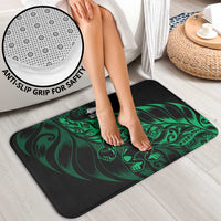 New Zealand Lawn Bowls Bathroom Set Green Maori Warrior Tribal Silver Fern LT9 - Polynesian Pride