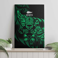 New Zealand Lawn Bowls Canvas Wall Art Green Maori Warrior Tribal Silver Fern LT9 - Polynesian Pride