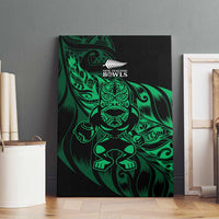 New Zealand Lawn Bowls Canvas Wall Art Green Maori Warrior Tribal Silver Fern LT9 - Polynesian Pride