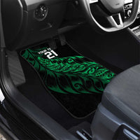 New Zealand Lawn Bowls Custom Car Mats Green Maori Warrior Tribal Silver Fern LT9 - Polynesian Pride