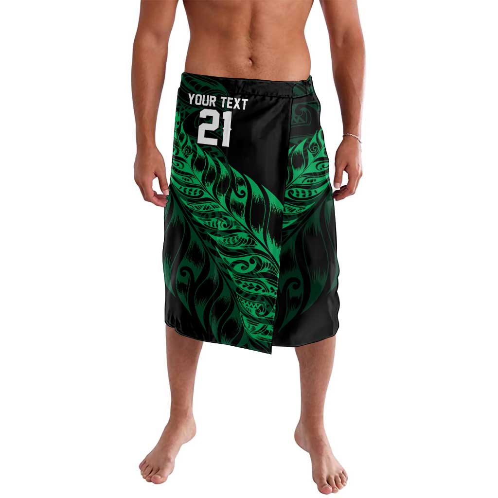 New Zealand Lawn Bowls Custom Lavalava Green Maori Warrior Tribal Silver Fern LT9 Green - Polynesian Pride