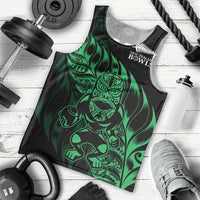 New Zealand Lawn Bowls Custom Men Tank Top Green Maori Warrior Tribal Silver Fern LT9 - Polynesian Pride