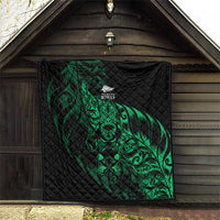 New Zealand Lawn Bowls Quilt Green Maori Warrior Tribal Silver Fern LT9 - Polynesian Pride
