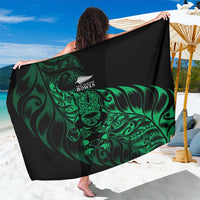 New Zealand Lawn Bowls Sarong Green Maori Warrior Tribal Silver Fern LT9 One Size 44 x 66 inches Green - Polynesian Pride
