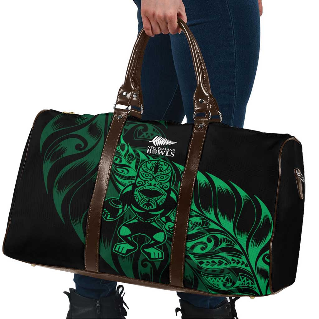 New Zealand Lawn Bowls Travel Bag Green Maori Warrior Tribal Silver Fern LT9 - Polynesian Pride