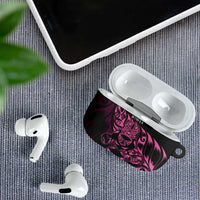 New Zealand Lawn Bowls AirPods Case Pink Maori Warrior Tribal Silver Fern LT9 - Polynesian Pride