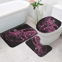 New Zealand Lawn Bowls Bathroom Set Pink Maori Warrior Tribal Silver Fern LT9 - Polynesian Pride