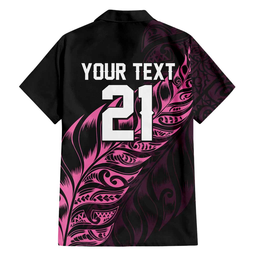 New Zealand Lawn Bowls Custom Family Matching Puletasi and Hawaiian Shirt Pink Maori Warrior Tribal Silver Fern LT9 - Polynesian Pride