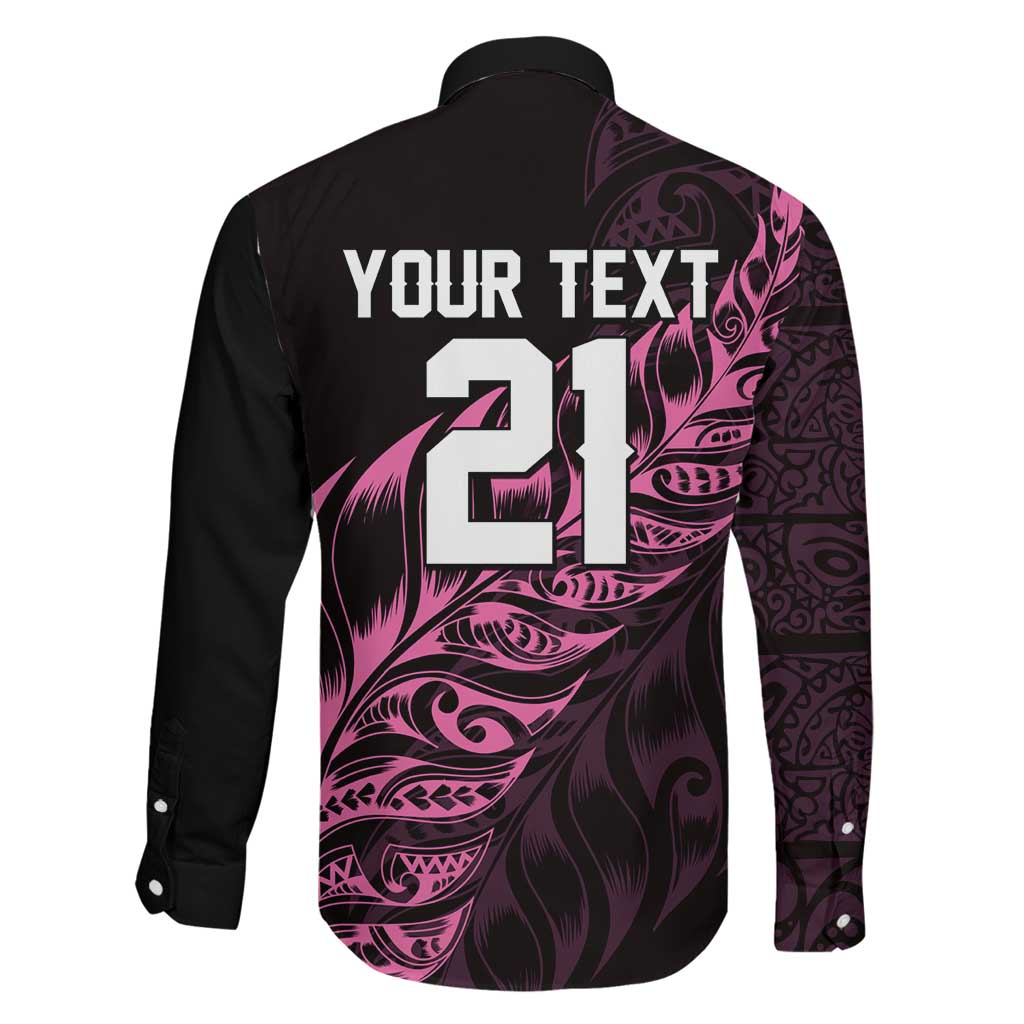 New Zealand Lawn Bowls Custom Family Matching Summer Maxi Dress and Hawaiian Shirt Pink Maori Warrior Tribal Silver Fern LT9 - Polynesian Pride