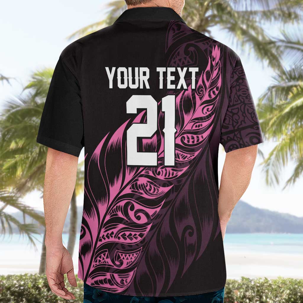 New Zealand Lawn Bowls Custom Hawaiian Shirt Pink Maori Warrior Tribal Silver Fern LT9 - Polynesian Pride