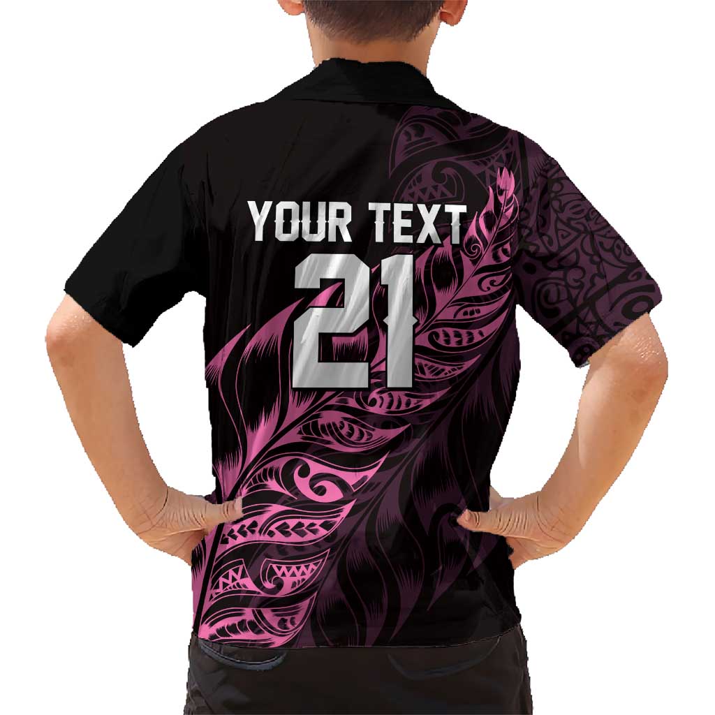 New Zealand Lawn Bowls Custom Hawaiian Shirt Pink Maori Warrior Tribal Silver Fern LT9 - Polynesian Pride