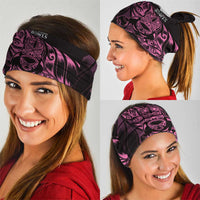 New Zealand Lawn Bowls Neck Gaiter Pink Maori Warrior Tribal Silver Fern LT9 - Polynesian Pride