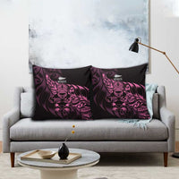 New Zealand Lawn Bowls Pillow Cover Pink Maori Warrior Tribal Silver Fern LT9 - Polynesian Pride