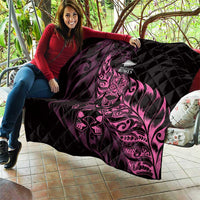 New Zealand Lawn Bowls Quilt Pink Maori Warrior Tribal Silver Fern LT9 - Polynesian Pride