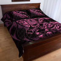 New Zealand Lawn Bowls Quilt Bed Set Pink Maori Warrior Tribal Silver Fern LT9 - Polynesian Pride