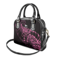 New Zealand Lawn Bowls Shoulder Handbag Pink Maori Warrior Tribal Silver Fern LT9 - Polynesian Pride