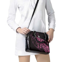 New Zealand Lawn Bowls Shoulder Handbag Pink Maori Warrior Tribal Silver Fern LT9 - Polynesian Pride