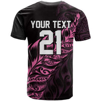 New Zealand Lawn Bowls Custom T Shirt Pink Maori Warrior Tribal Silver Fern LT9 - Polynesian Pride